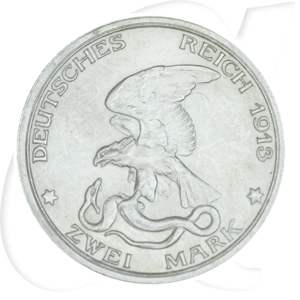 Deutsches Kaiserreich - Preussen 2 Mark 1913 vz 100 Jahre Befreiungskriege Münzen-Wertseite