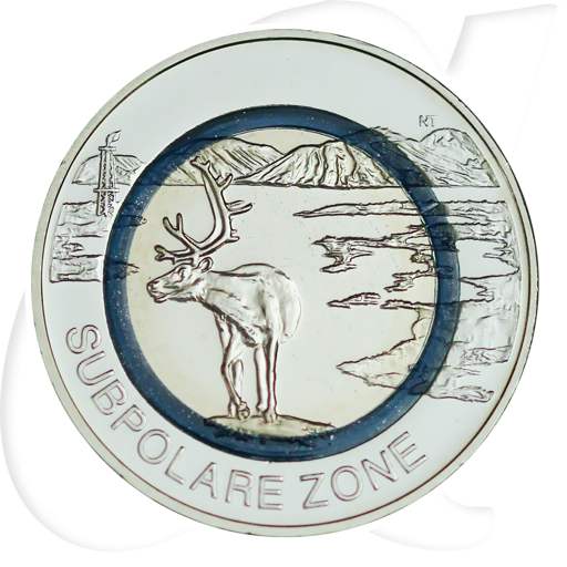 Deutschland Subpolare 2020 5 Euro Zone türkis Münzen-Bildseite