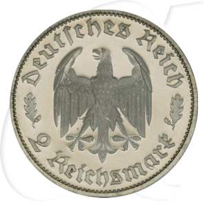 Deutschland Drittes Reich 2 RM 1934 F PP Friedrich von Schiller
