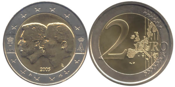 Belgien 2 Euro 2005 Ökonomische Union vz-st