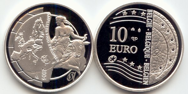 Belgien 10 Euro 2004 PP OVP EU-Erweiterung