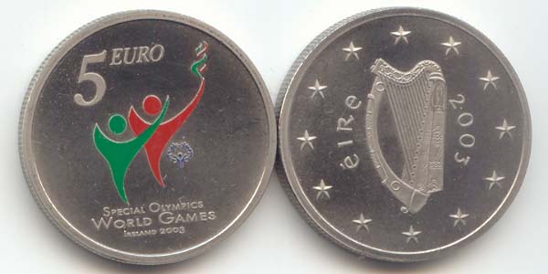 Irland 5 Euro 2003 st Special Olympics