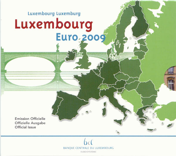 Luxemburg Kursmünzensatz 2009 st OVP