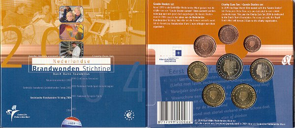 Niederlande Kursmünzensatz 2004 st OVP Charity-Satz