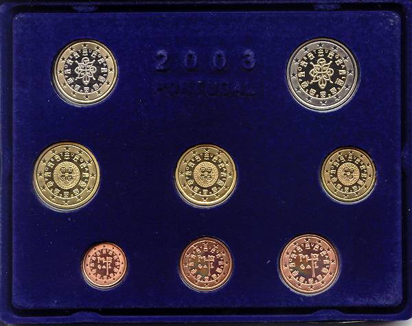 Portugal Kursmünzensatz 2003 PP OVP
