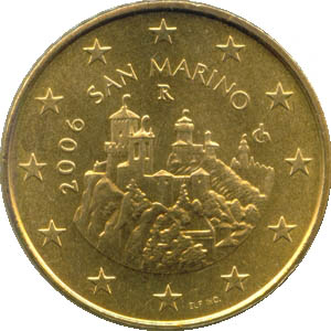 San Marino 50 Cent Kursmünze 2002 st