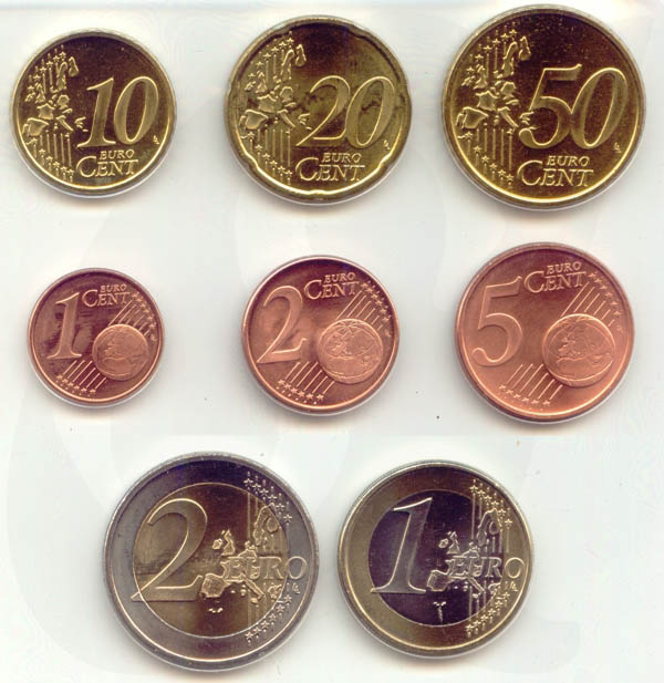 San Marino Kursmünzensatz lose 1 Cent bis 2 Euro gemischte Jahre alte Motive