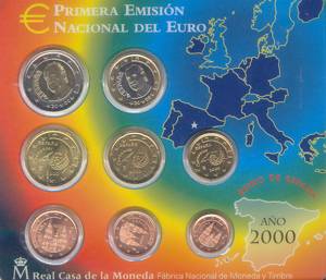 Spanien Kursmünzensatz 2000 st OVP