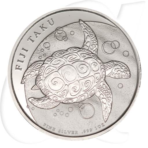 fidschi-taku-2010-schildkroete-silber-2-dollar-1oz Münzen-Bildseite