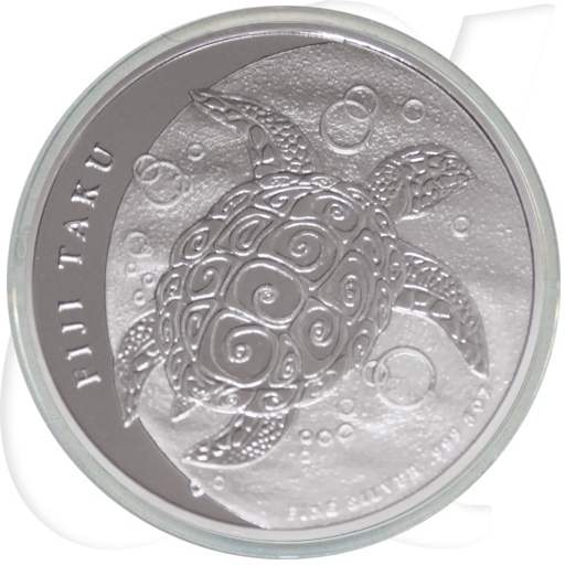 Fiji Taku 2012 Schildkröte 10 Dollar Silber Münzen-Bildseite
