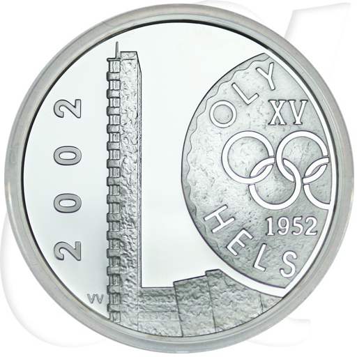 Finnland 10 Euro 2002 Olympia Helsinki Münzen-Bildseite