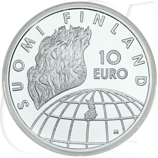 Finnland 10 Euro 2002 Olympia Helsinki Münzen-Wertseite