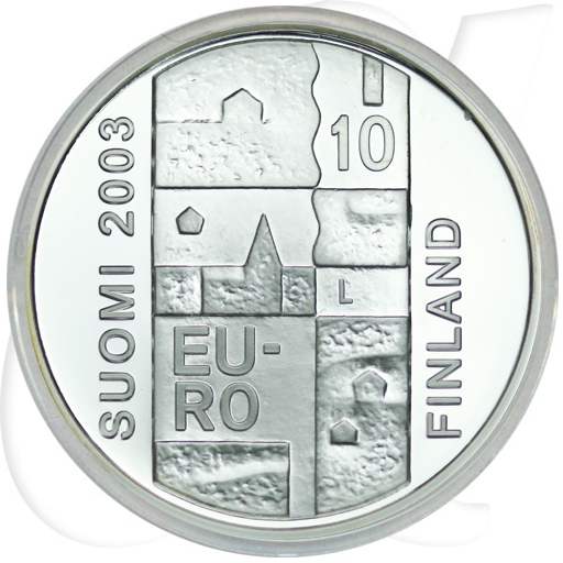 Finnland 10 Euro 2003 PP in Kapsel Anders Chydenius