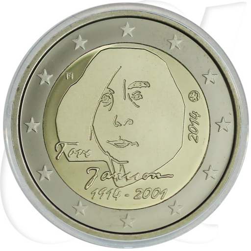 Finnland 2014 2 Euro Tove Jansson PP Münzen-Bildseite