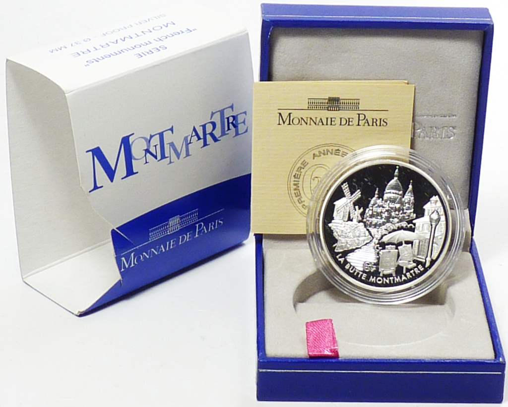 Frankreich 2002 Montmartre Silber 1,50 Euro OVP