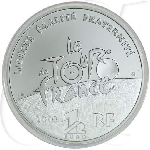 Frankreich 1,50 Euro 2003 Silber PP OVP 100 Jahre Tour de France