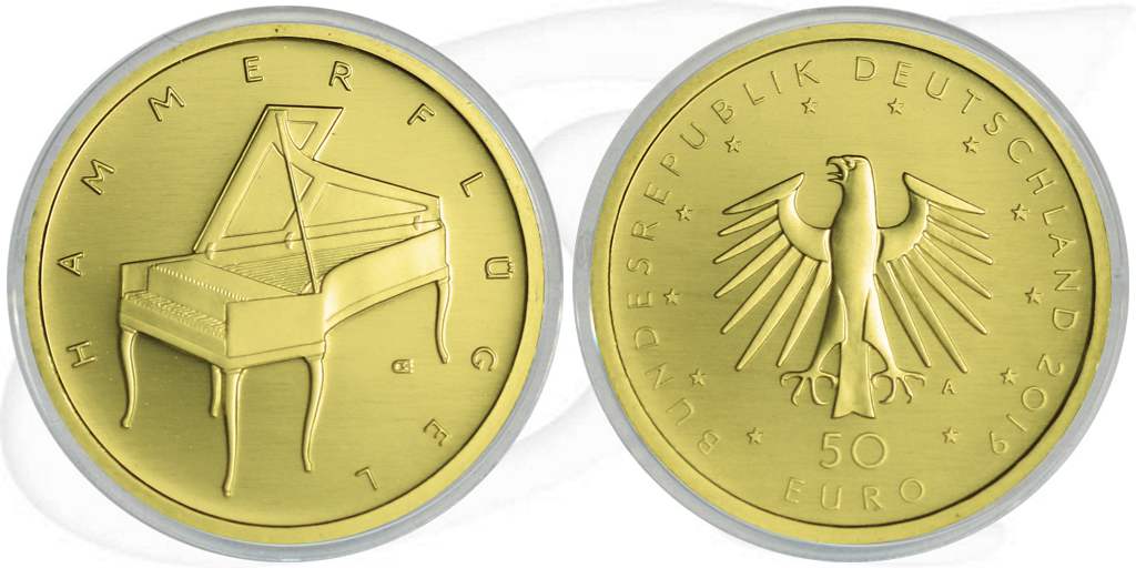 Deutschland 50 Euro Gold 2019 A st OVP Hammerflügel