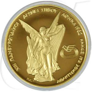 Griechenland 2500 D. 1982 PP Gold 5,81g fein griechische Siegesgöttin Nike