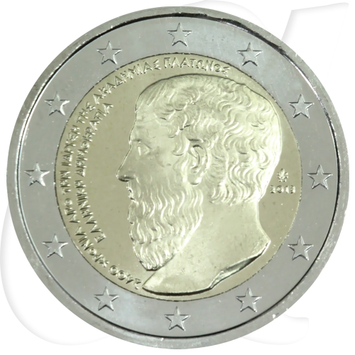 Griechenland 2 Euro 2013 2400 Jahre Platonische Akademie st