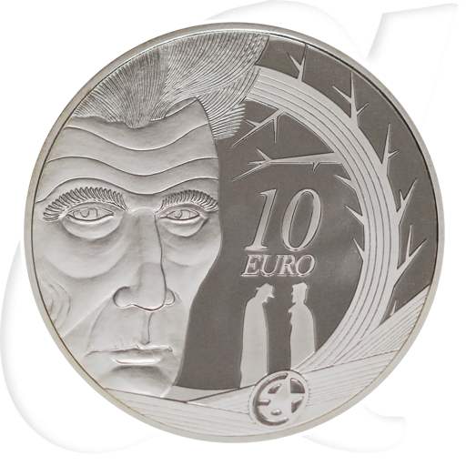 Irland 10 Euro Silber 2006 PP in Kapsel Samuel Beckett