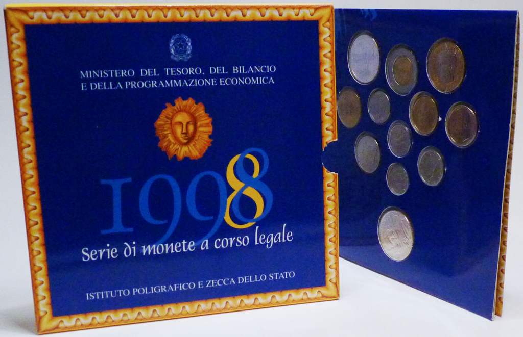 Italien Kursmünzensatz 1998 st OVP