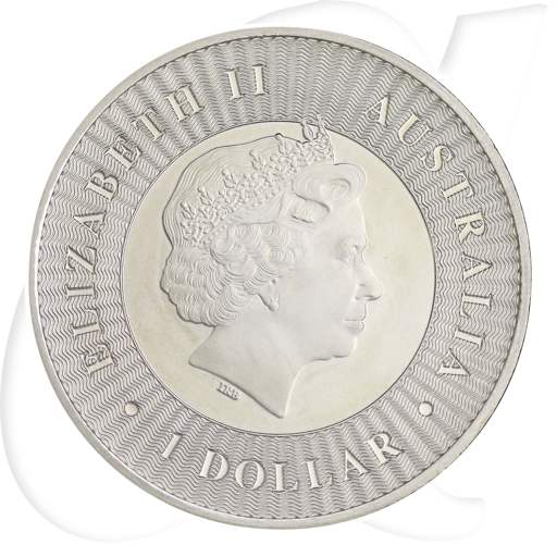 Känguru Silbermünze Australien kaufen 1 Dolllar Münzen-Wertseite