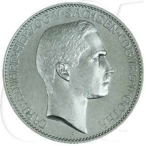 Kaiserreich - Sachsen-Coburg-Gotha 2 Mark 1905 A vz-st Carl Eduard