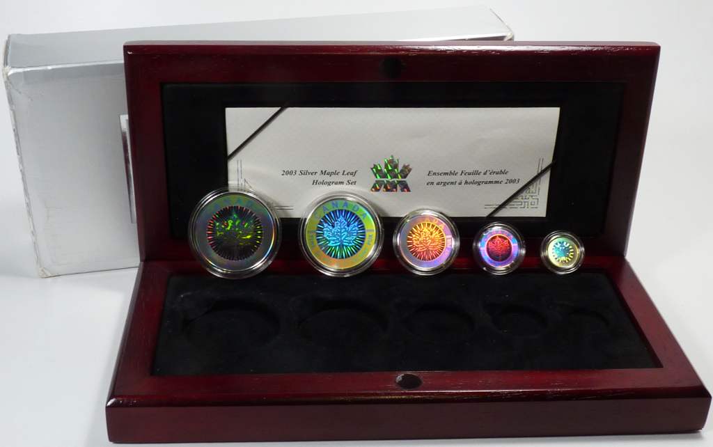 Kanada 2003 Hologramm Fractional Set Maple Leaf OVP