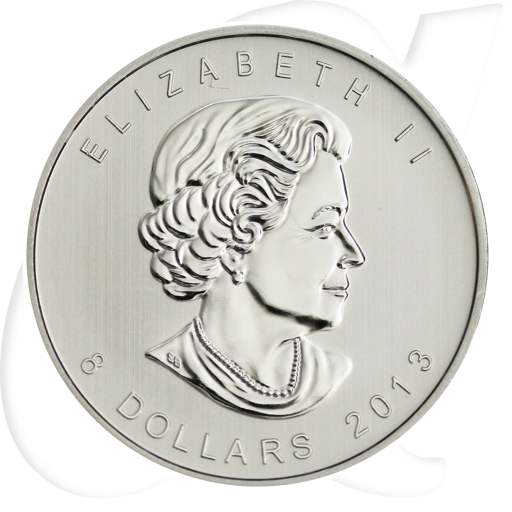 Kanada 2013 Silber Polarbär 8 Dollar Münzen-Wertseite