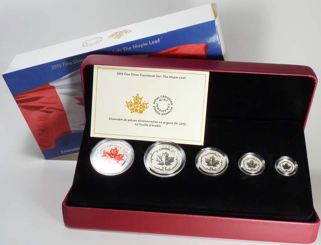 Kanada 2015 Fractional Set Maple Leaf OVP