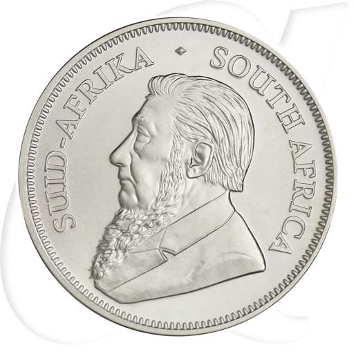 Krügerrand Silber kaufen Silbermünze Südafrika Münzen-Bildseite