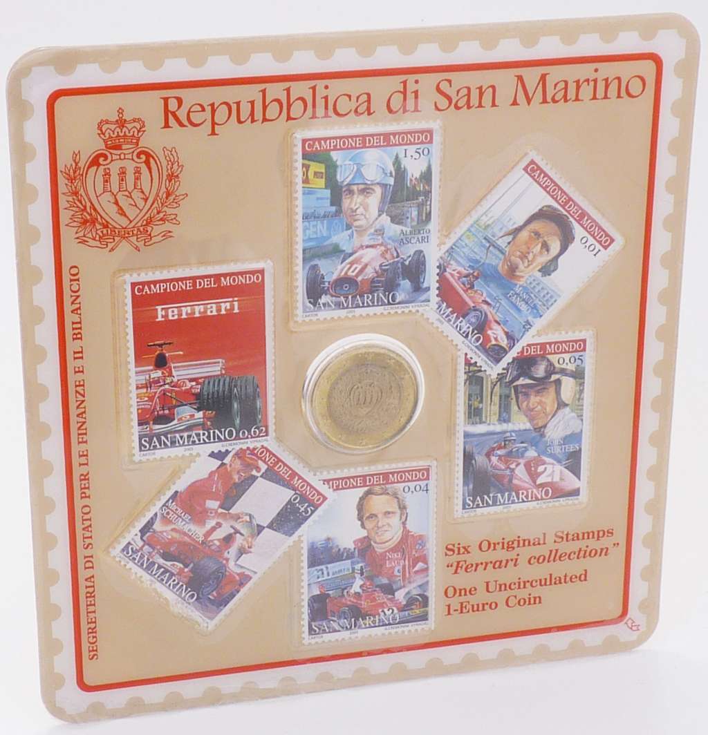 Kursmünzensatz Ferrari San Marino 2005 OVP
