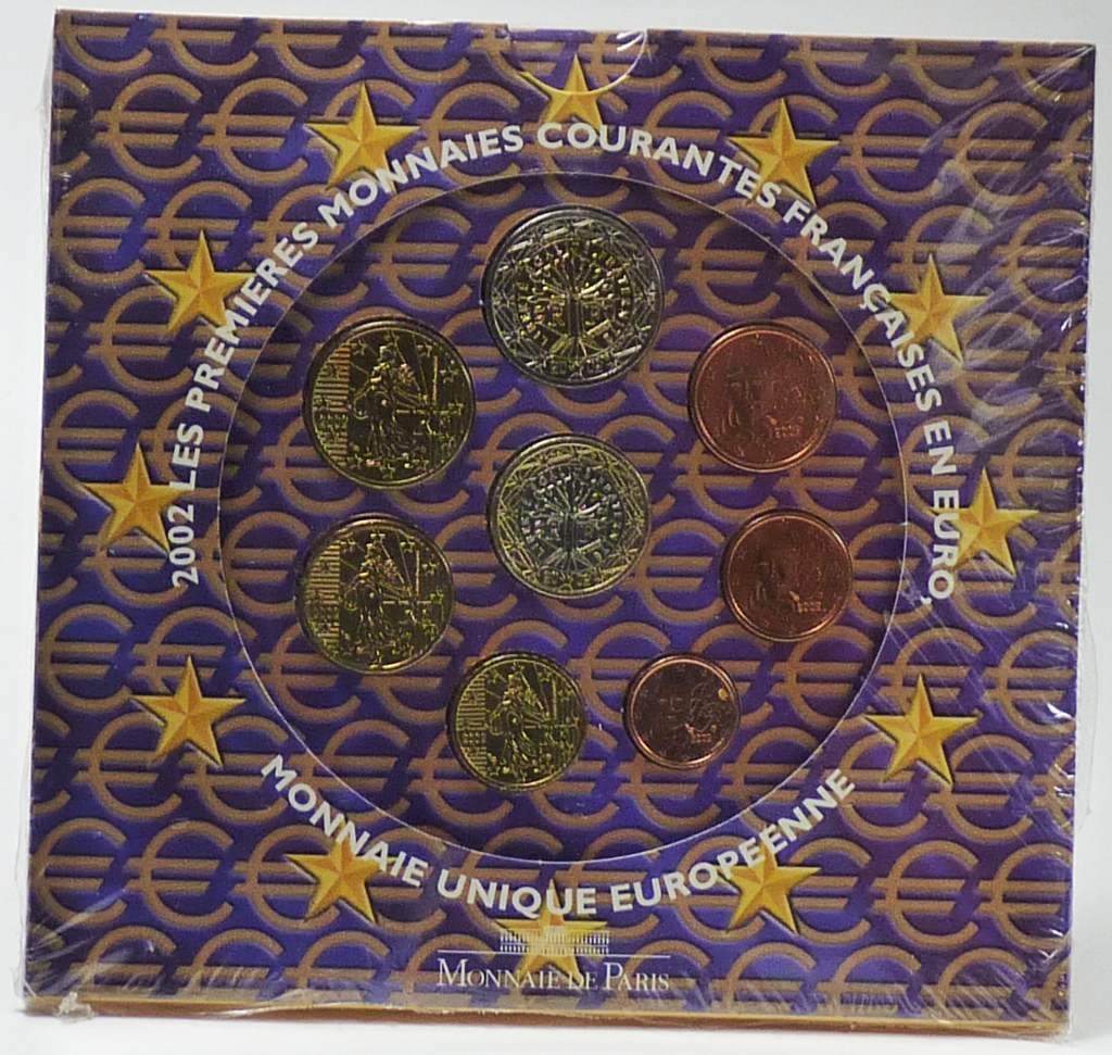 Kursmünzensatz Frankreich 2002 OVP