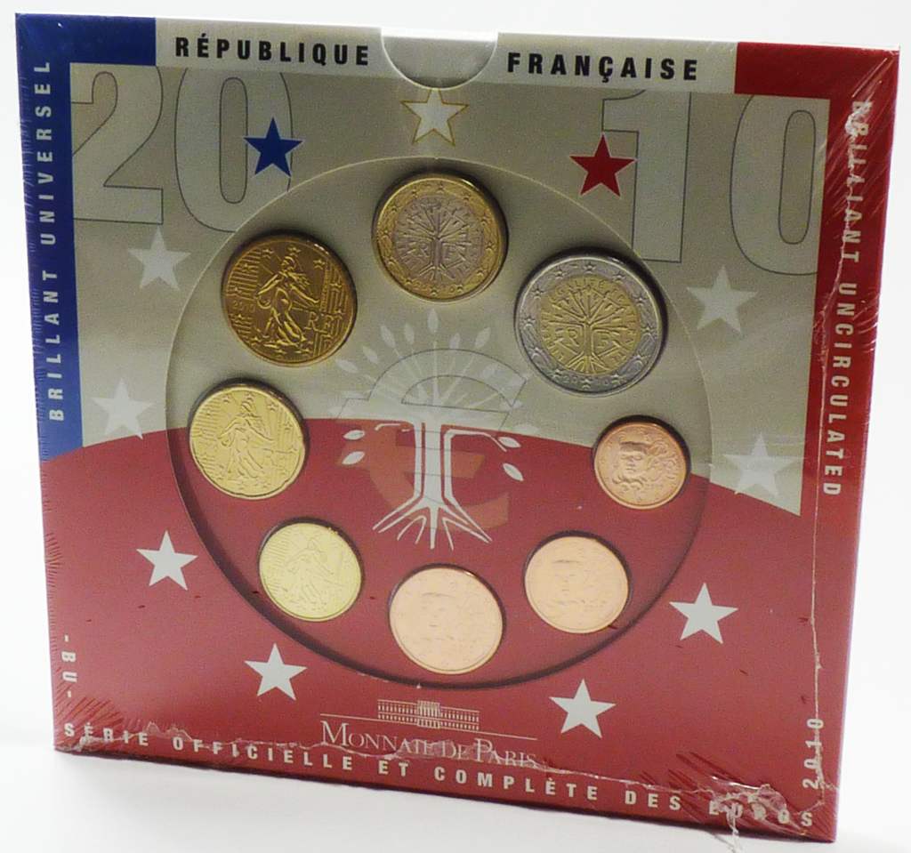 Kursmünzensatz Frankreich 2010 OVP