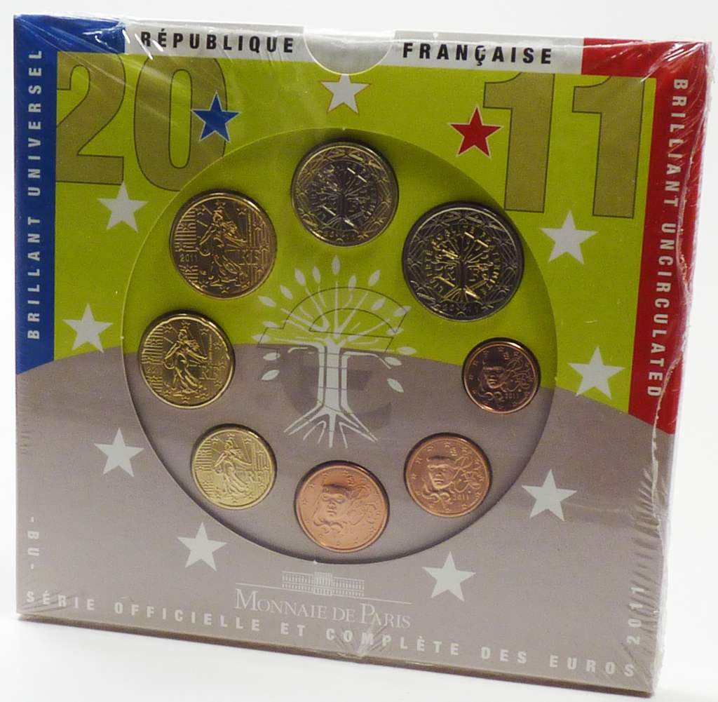 Kursmünzensatz Frankreich 2011 OVP