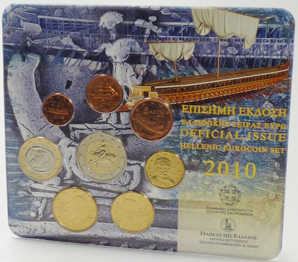 Kursmünzensatz Griechenland 2010Stier OVP