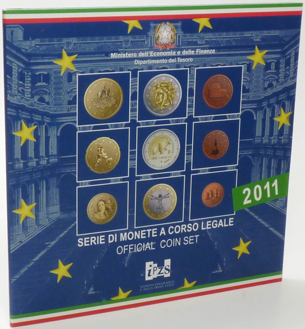 Kursmünzensatz Italien 2011 OVP