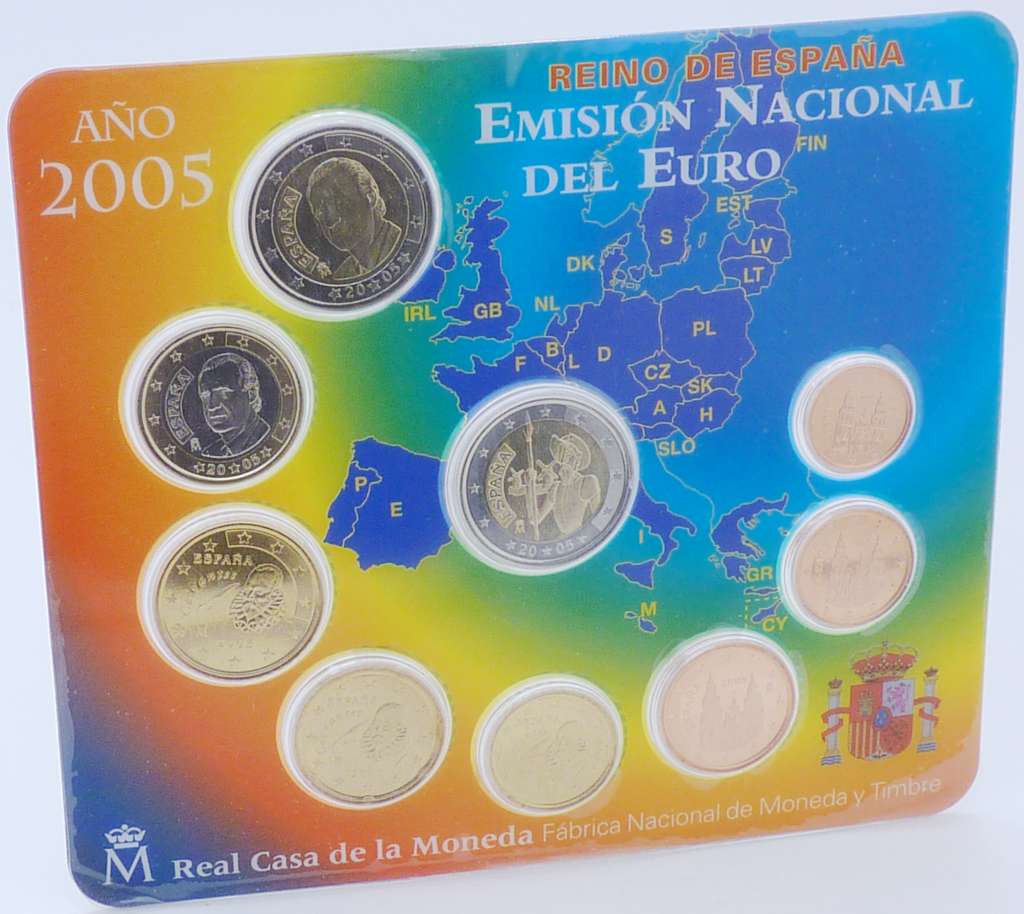 Kursmünzensatz Spanien 2005 OVP