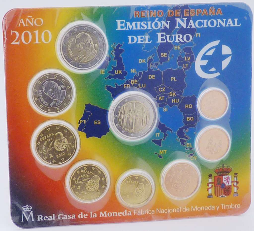 Kursmünzensatz Spanien 2010 OVP