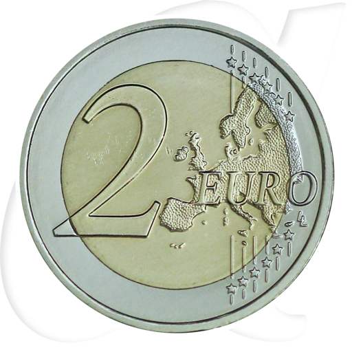 Malta 2015 2 Euro Erstflug mit Füllhorn Münzen-Wertseite