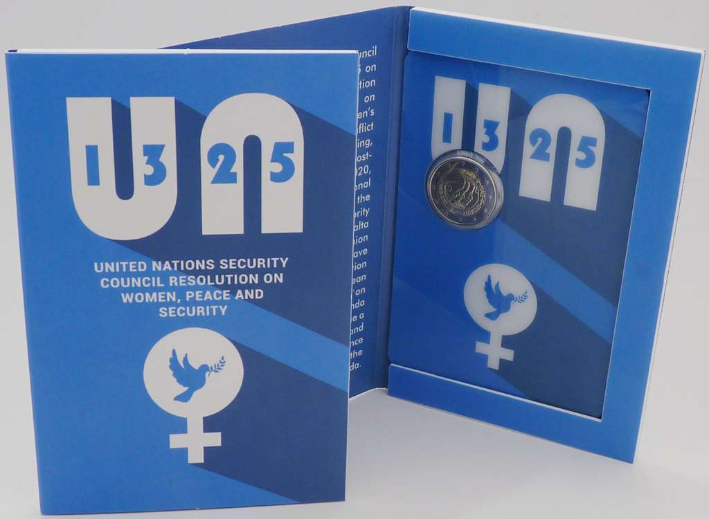 Malta 2022 UN Frauen Frieden Resolution 2 Euro OVP