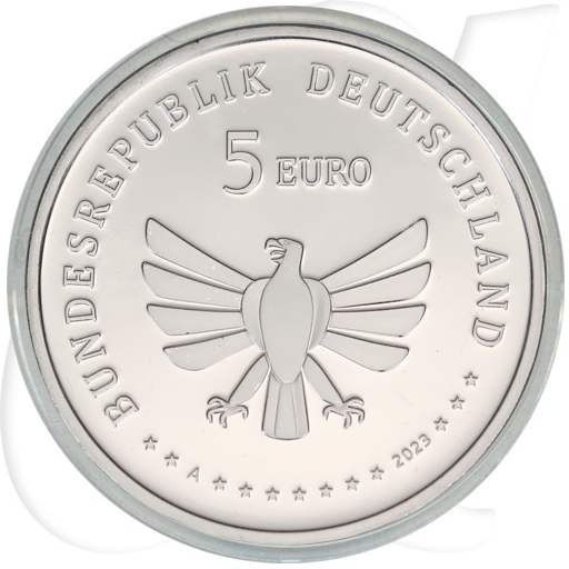 BRD 5 Euro 2023 A (Berlin) PP OVP Wunderwelt Insekten - Siebenpunkt Marienkäfer