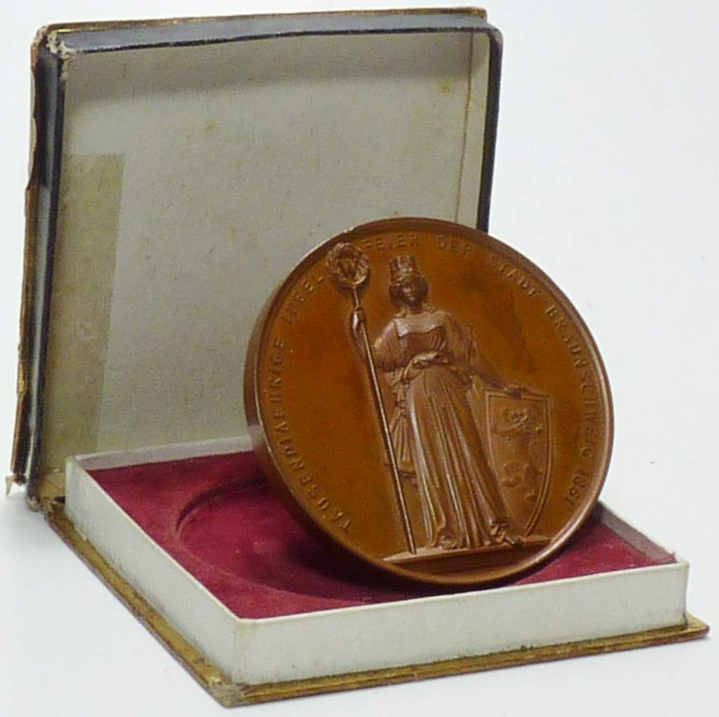 Medaille Braunschweig 1861 Kassette