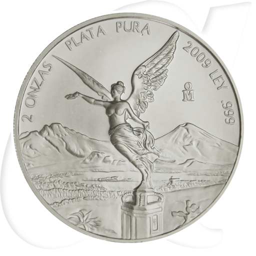Mexiko 2009 2 Onzas Libertad Silber Münzen-Bildseite