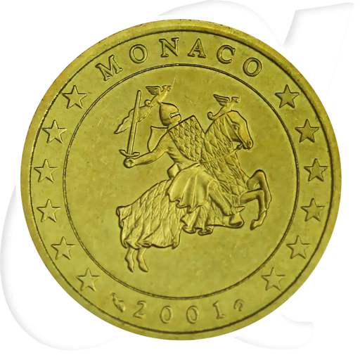 Monaco 50 Cent 2001 Umlaufmünze