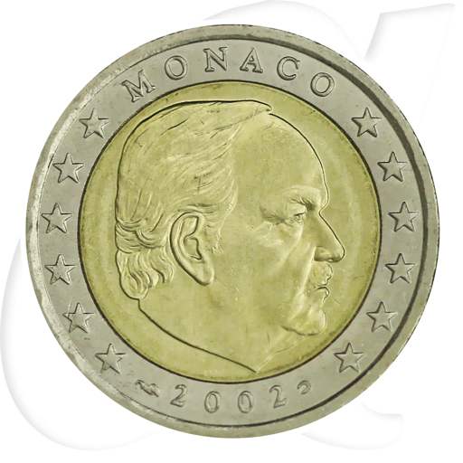 Monaco 2 Euro 2002 Umlaufmünze Fürst Rainier III.