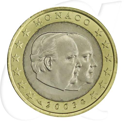 Monaco 1 Euro 2003 Umlaufmünze Fürst Rainier III.