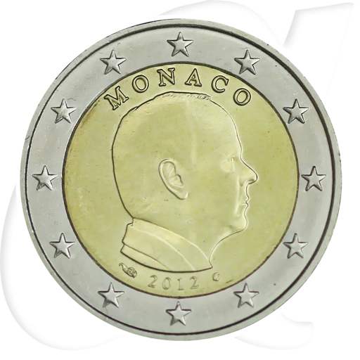 Monaco 2 Euro 2012 Umlaufmünze Fürst Albert