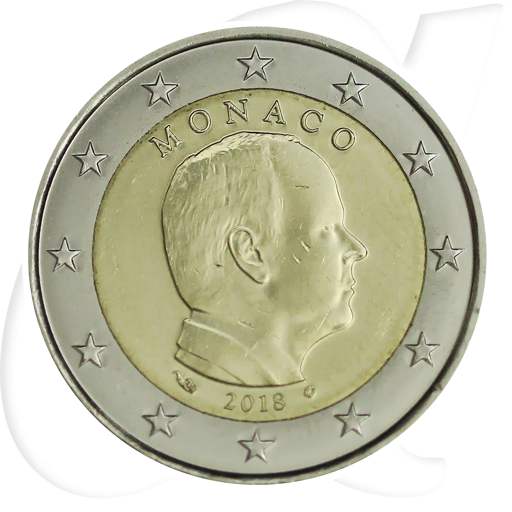 Monaco 2 Euro 2018 Umlaufmünze Fürst Albert