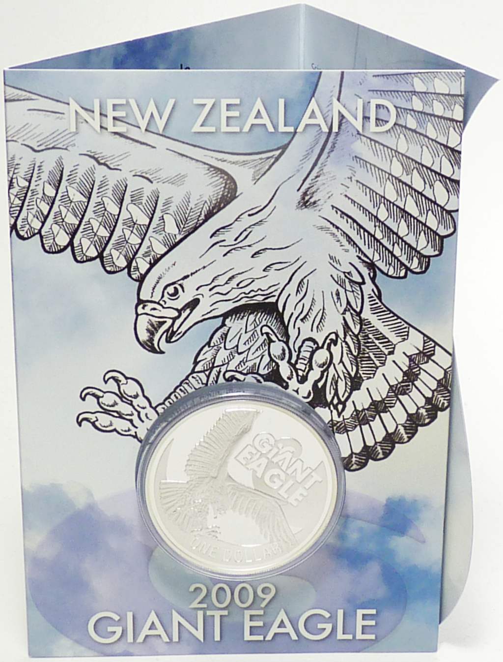 Neuseeland 2009 1 Dollar Giant Eagle Adler OVP